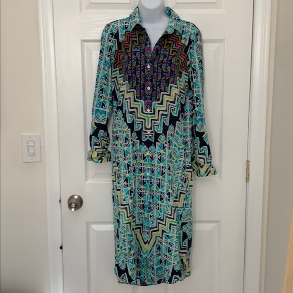 NWOT Mara Hoffman Midi Shirt Dress Sz XS